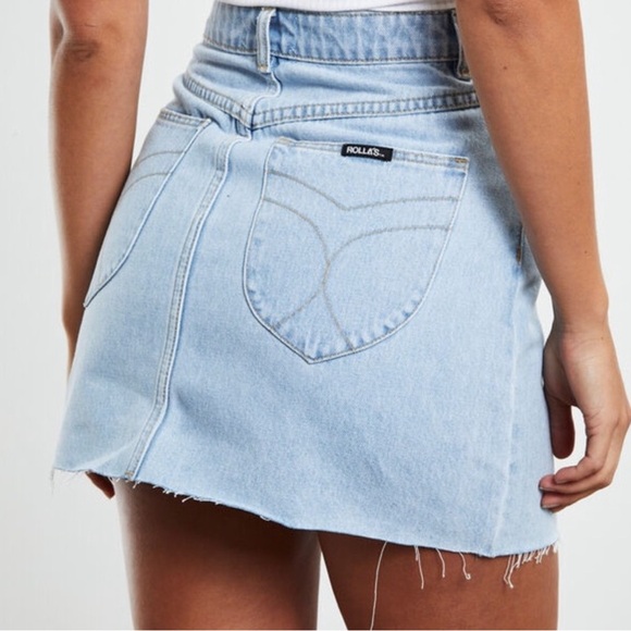 ROLLA’S High Waisted Denim Mini Skirt - Picture 2 of 9